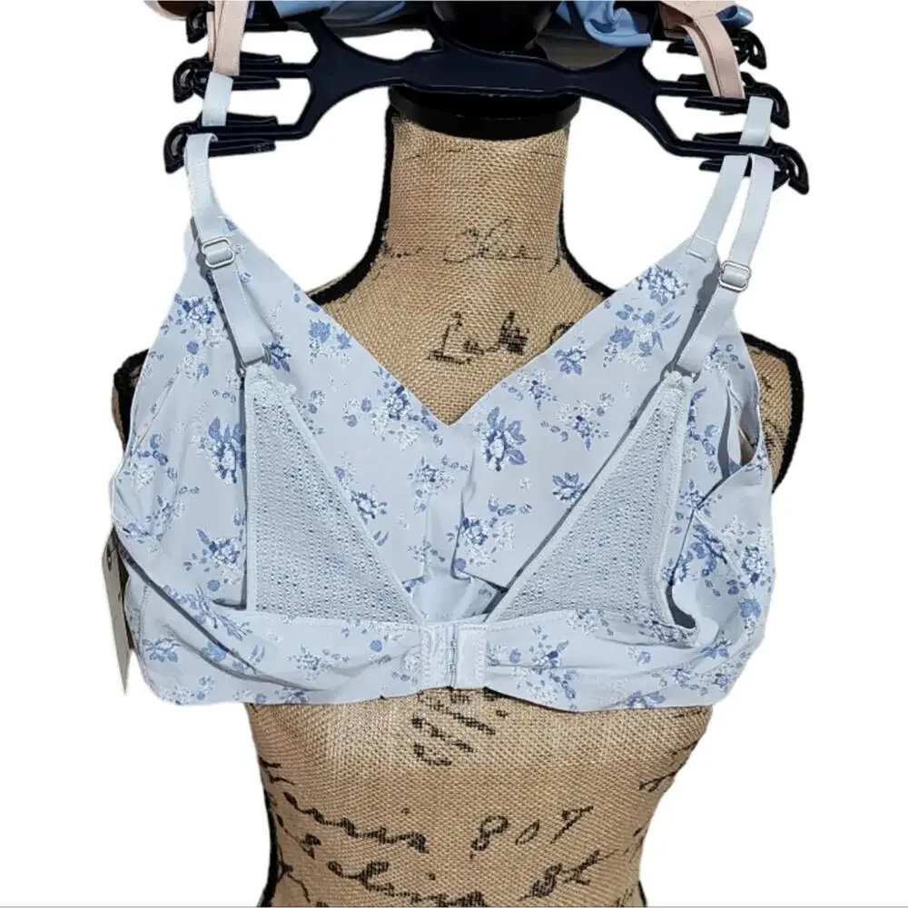 Lucky brand 3pk Laser‎ Cut Lounge Active Cozy Athletic Bras Bralettes Size L Med